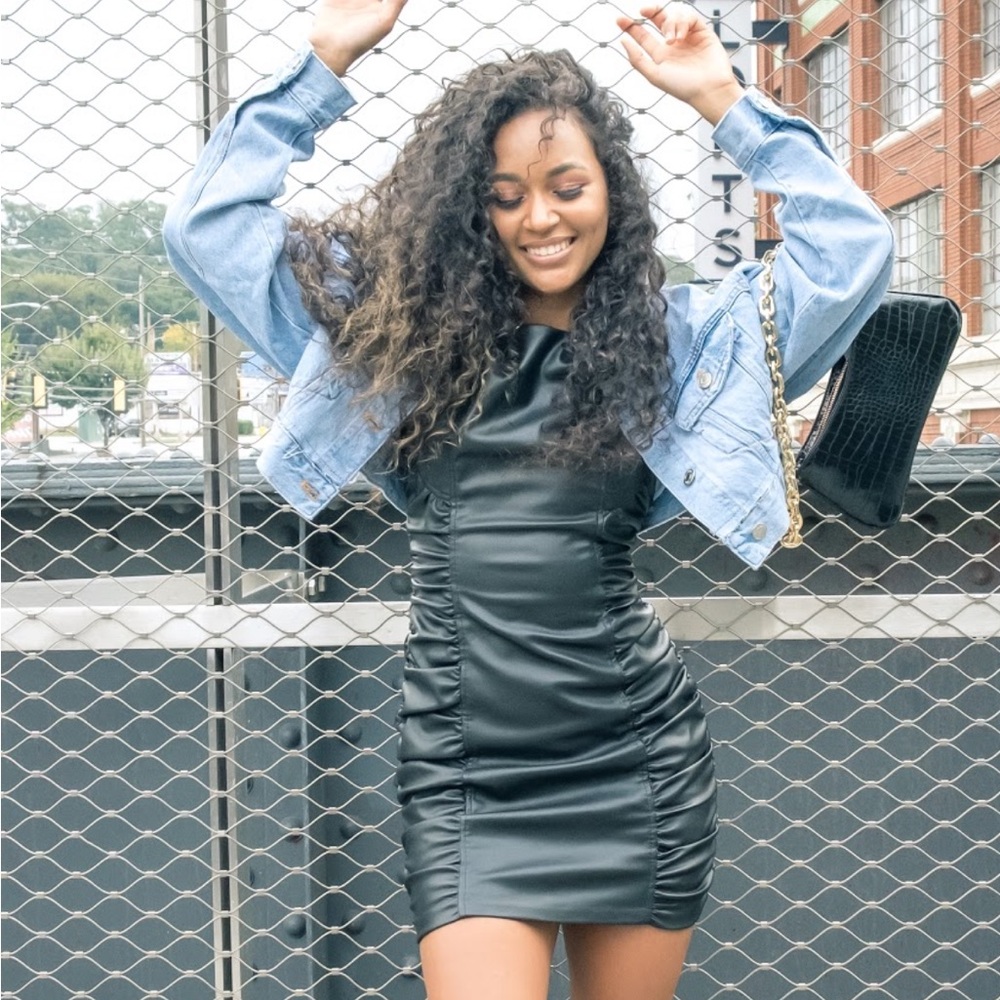 Zara Leather dress